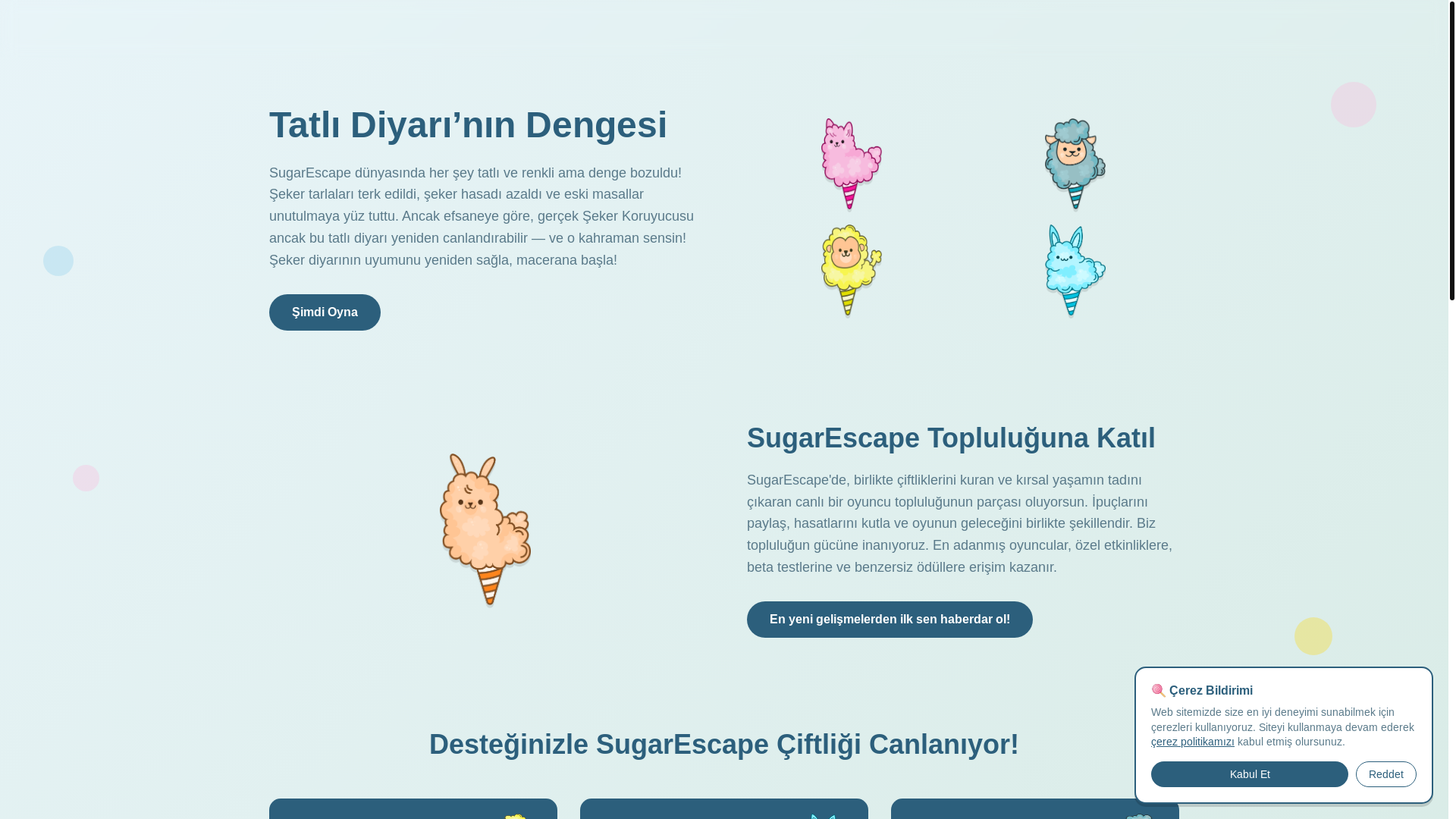 website screenshot of https://sugarescapeworld.com/