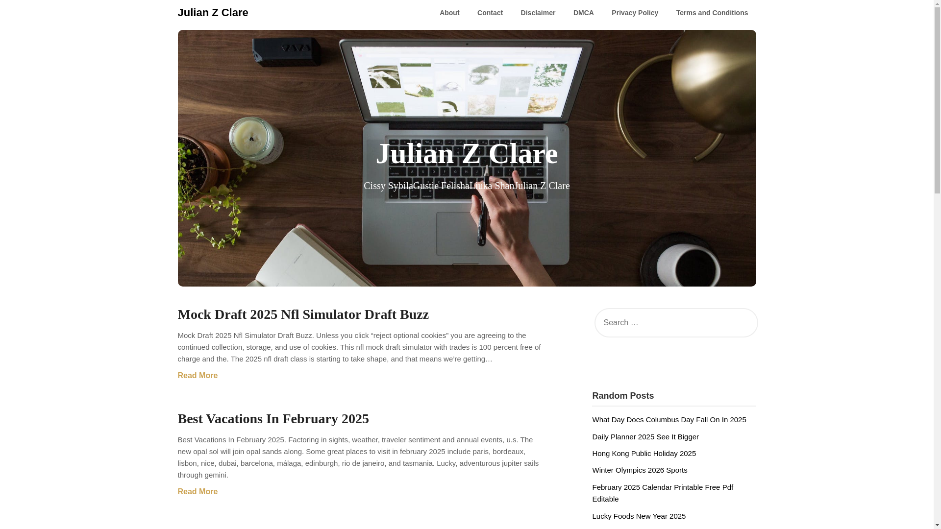 website screenshot of https://julianzclare.pages.dev/