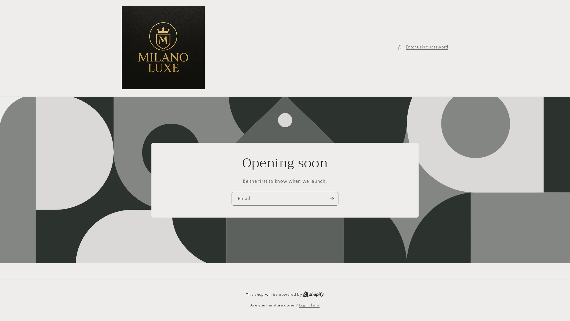 website screenshot of https://milanoluxeshop.com/