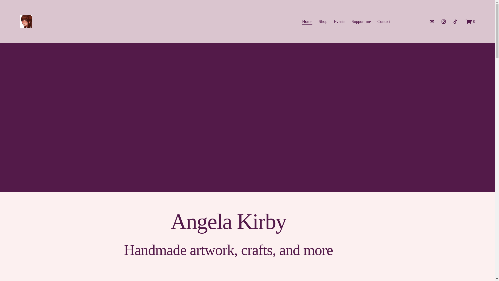 website screenshot of https://angelaskirby.com/