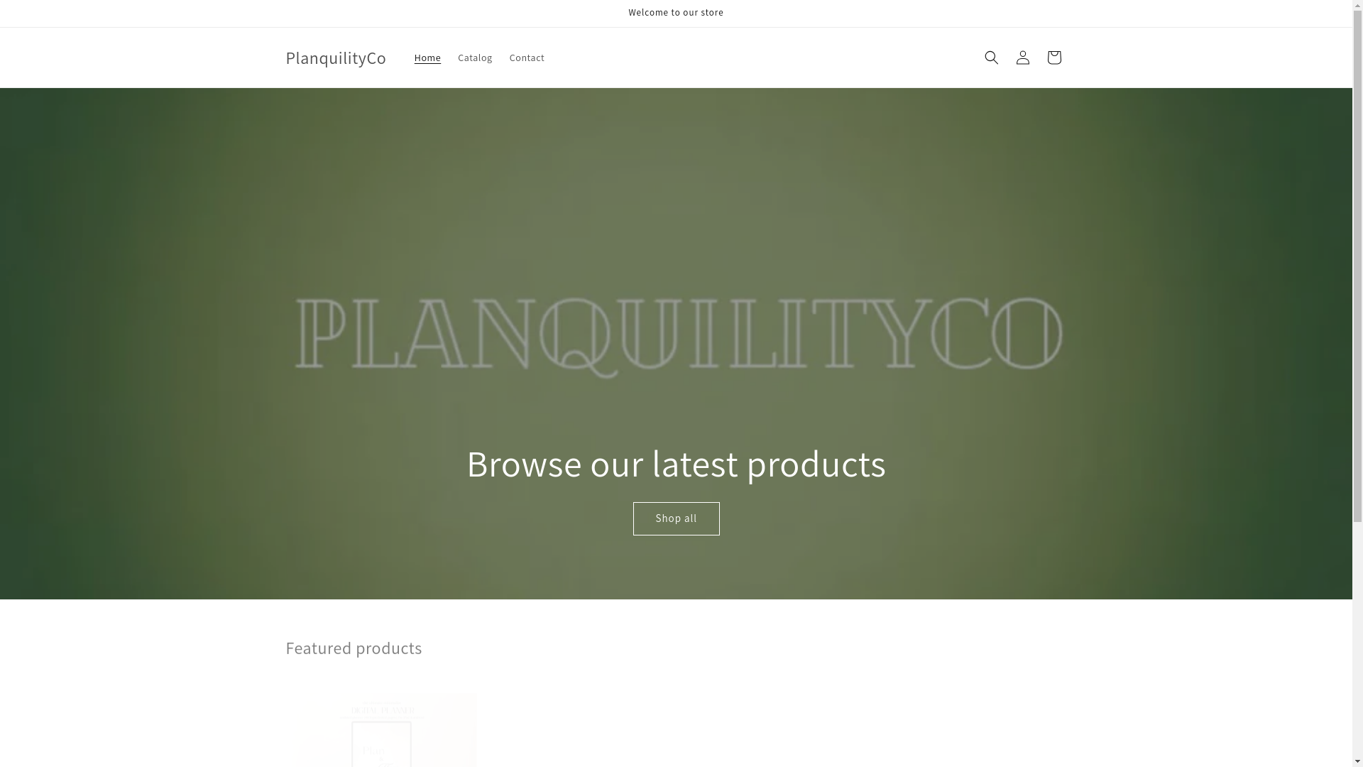 website screenshot of https://planquilityco.com/