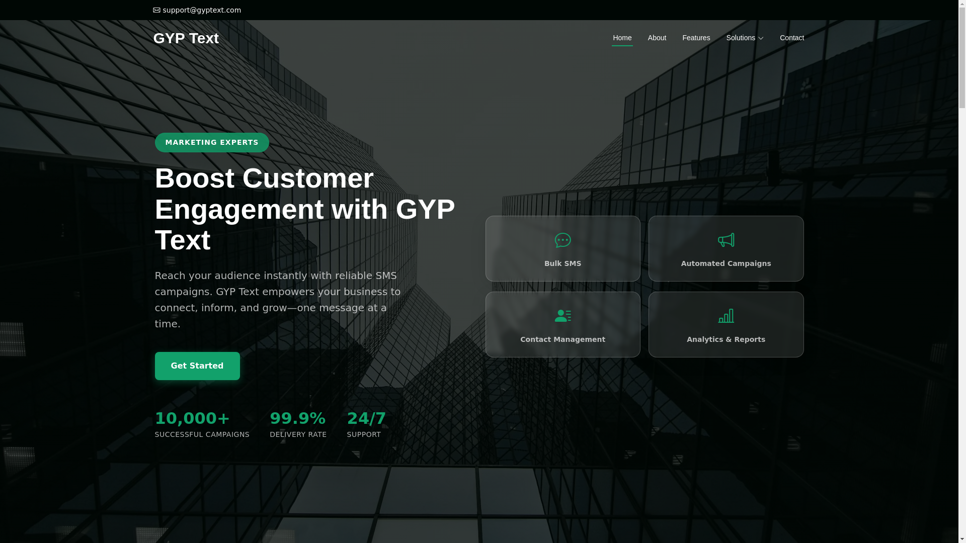 website screenshot of https://gyptext.pages.dev/