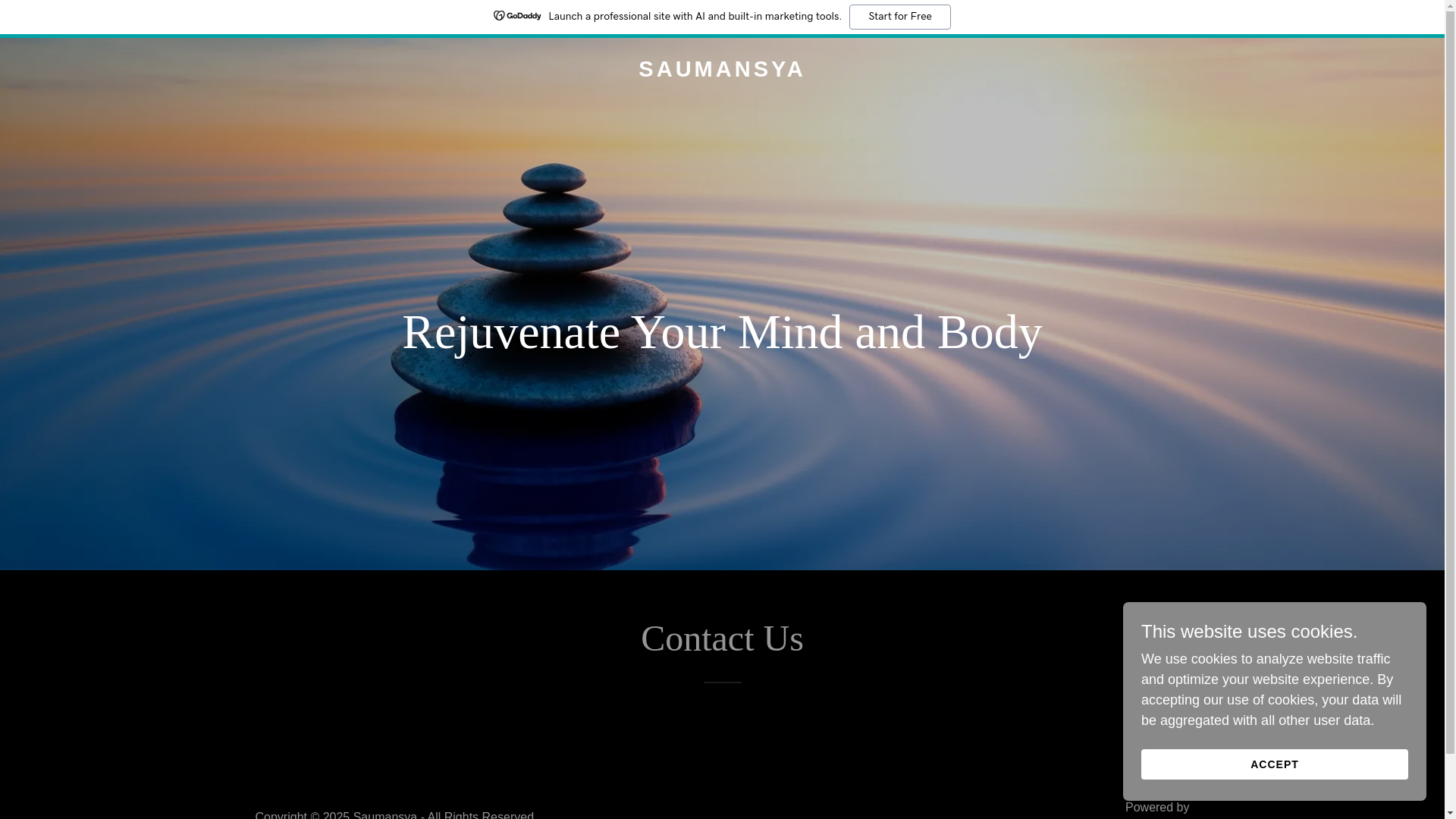 website screenshot of https://saumansya.in/