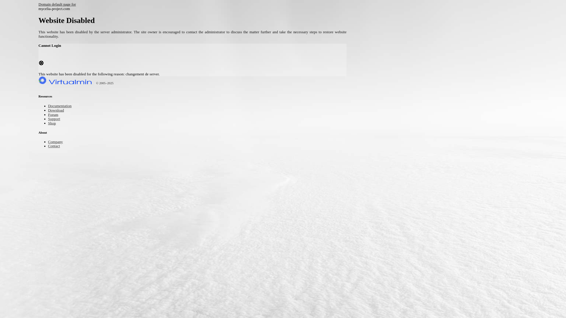 website screenshot of https://mycelia-project.com/