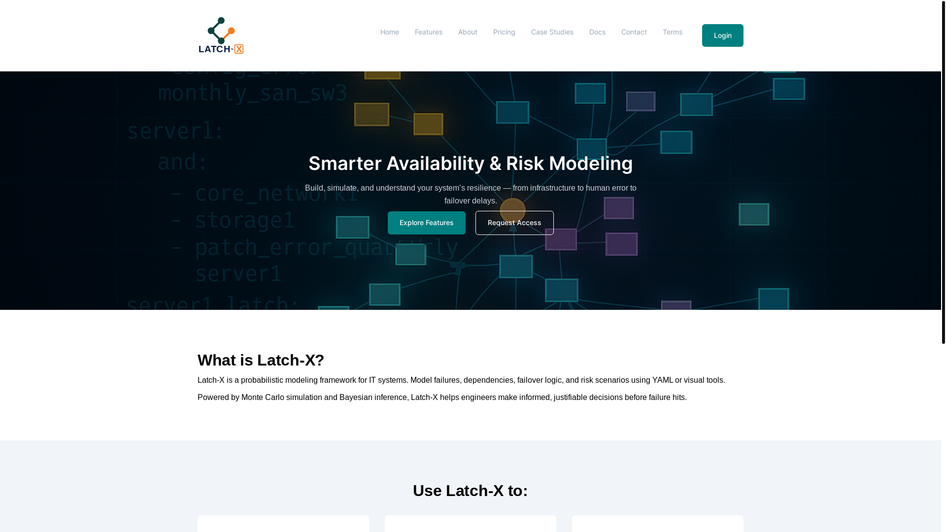 website screenshot of https://latch-x-product-site.pages.dev/