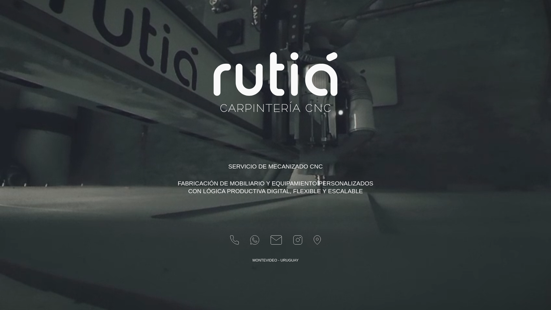 website screenshot of https://rutia.uy/