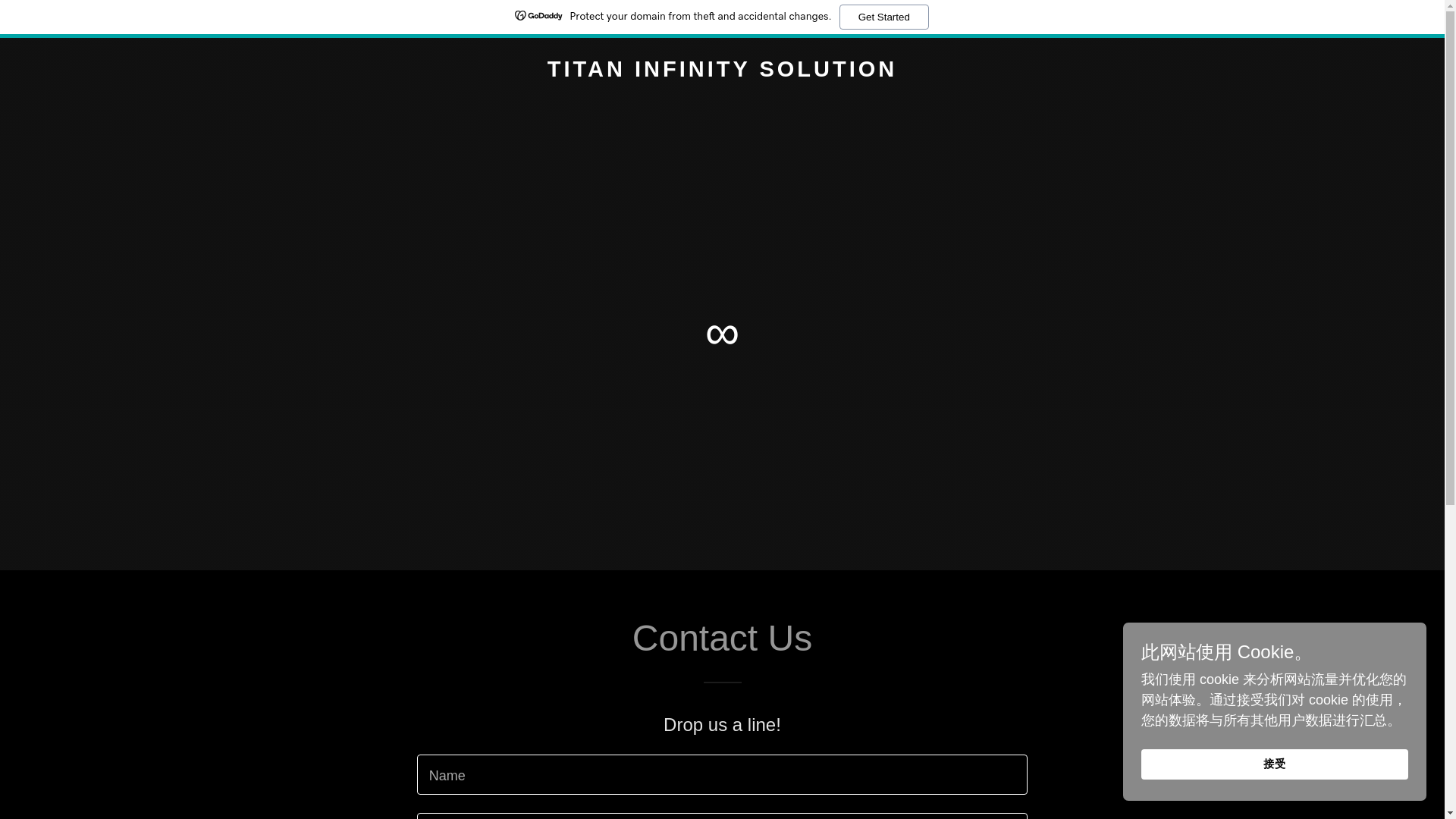 website screenshot of https://titaninfinity.solutions/