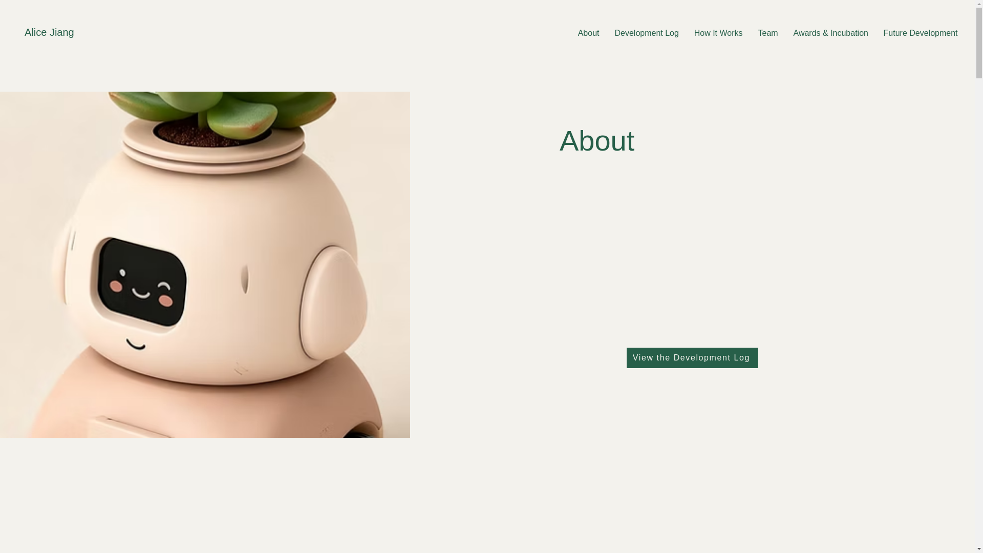 website screenshot of https://alice-symbiobot.com/