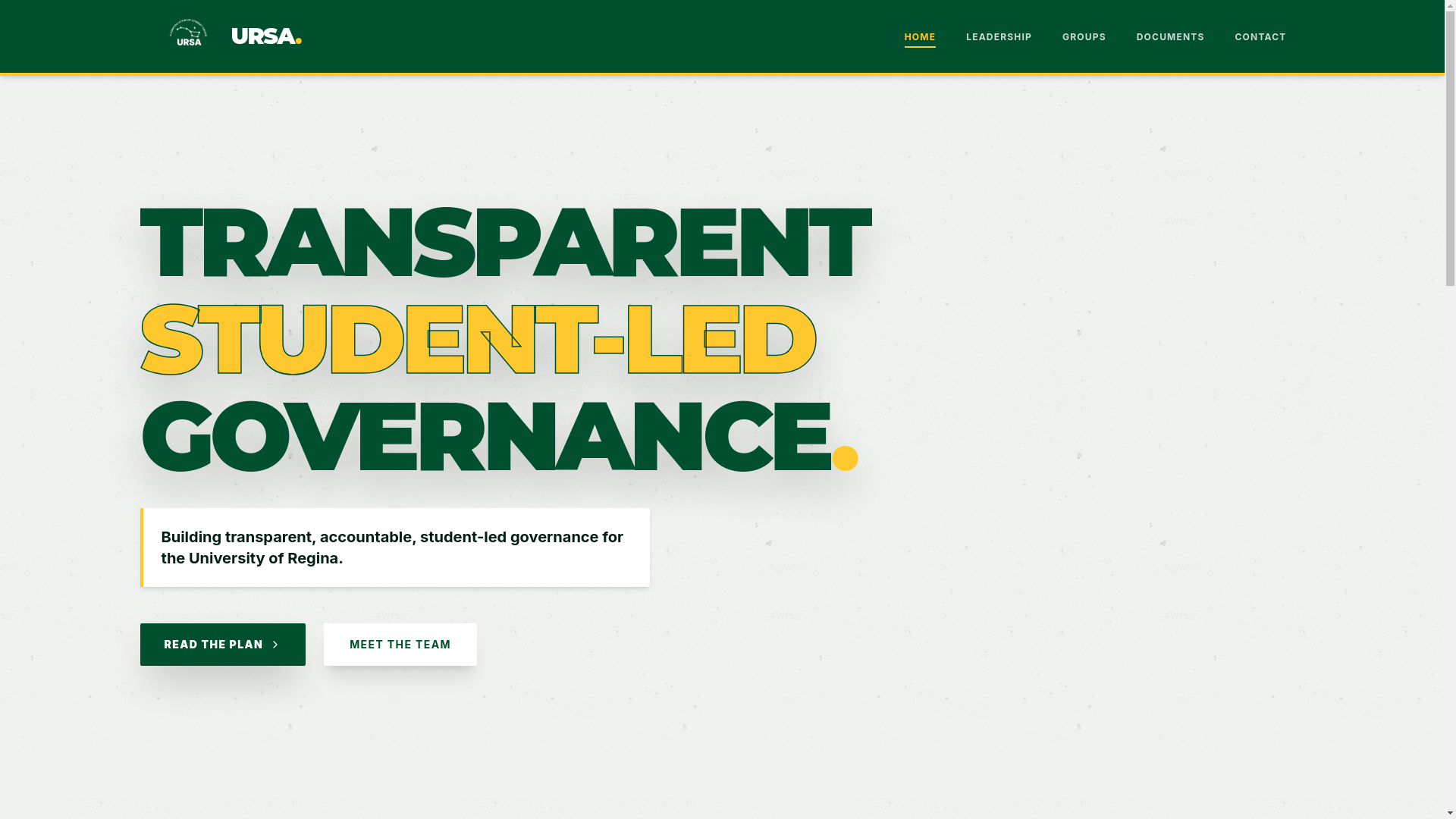 website screenshot of https://ursa-students.ca/