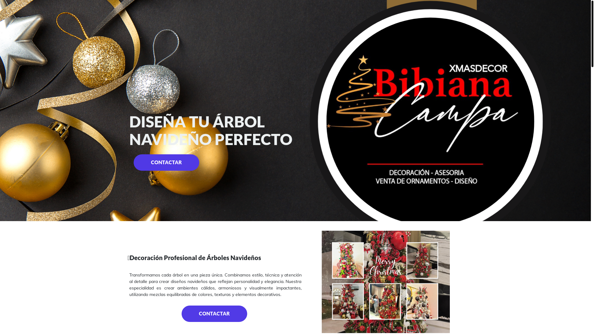 website screenshot of https://christmasdbibicampa.com/