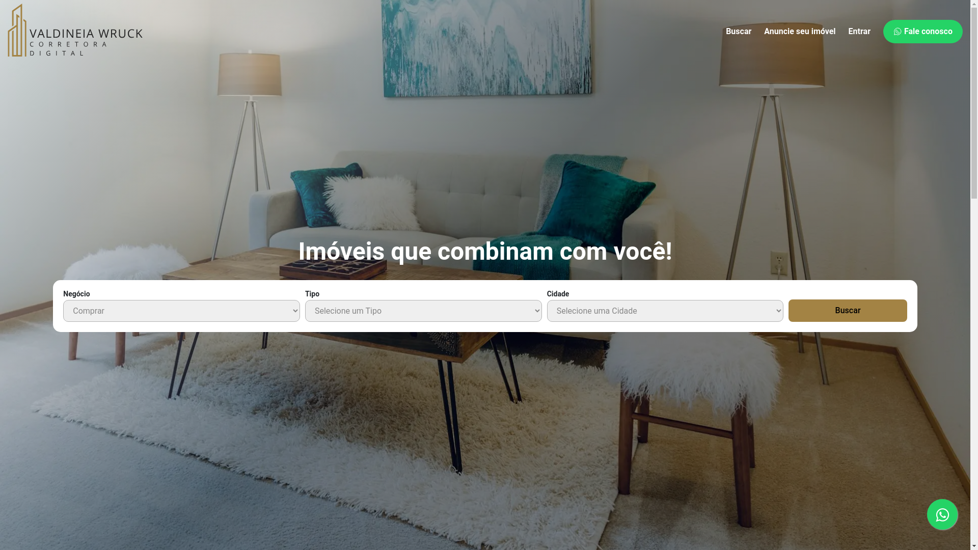 website screenshot of https://valdineiawruckcorretora.com.br/