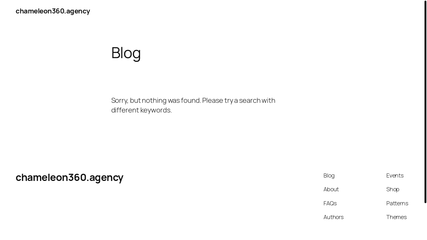 website screenshot of https://chameleon360.agency/