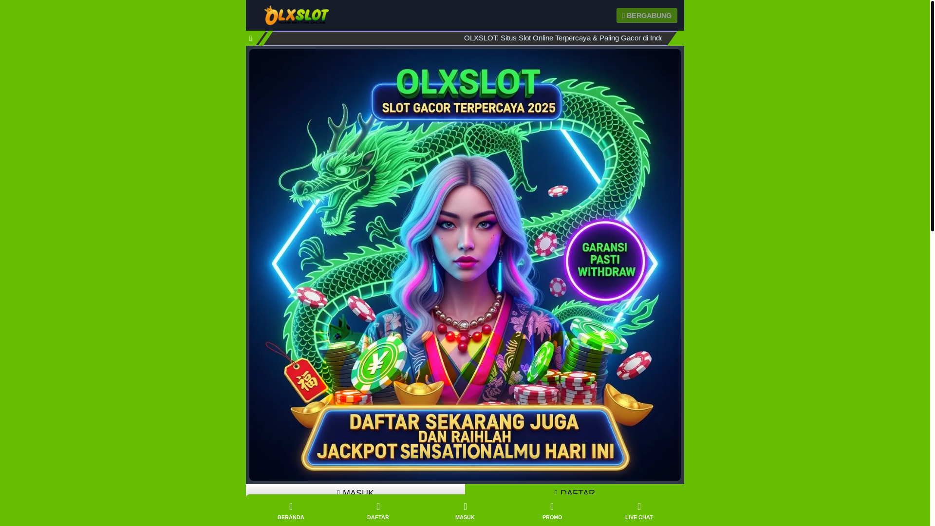 website screenshot of https://cade-2025-slot-gacor-olxslot.pages.dev/