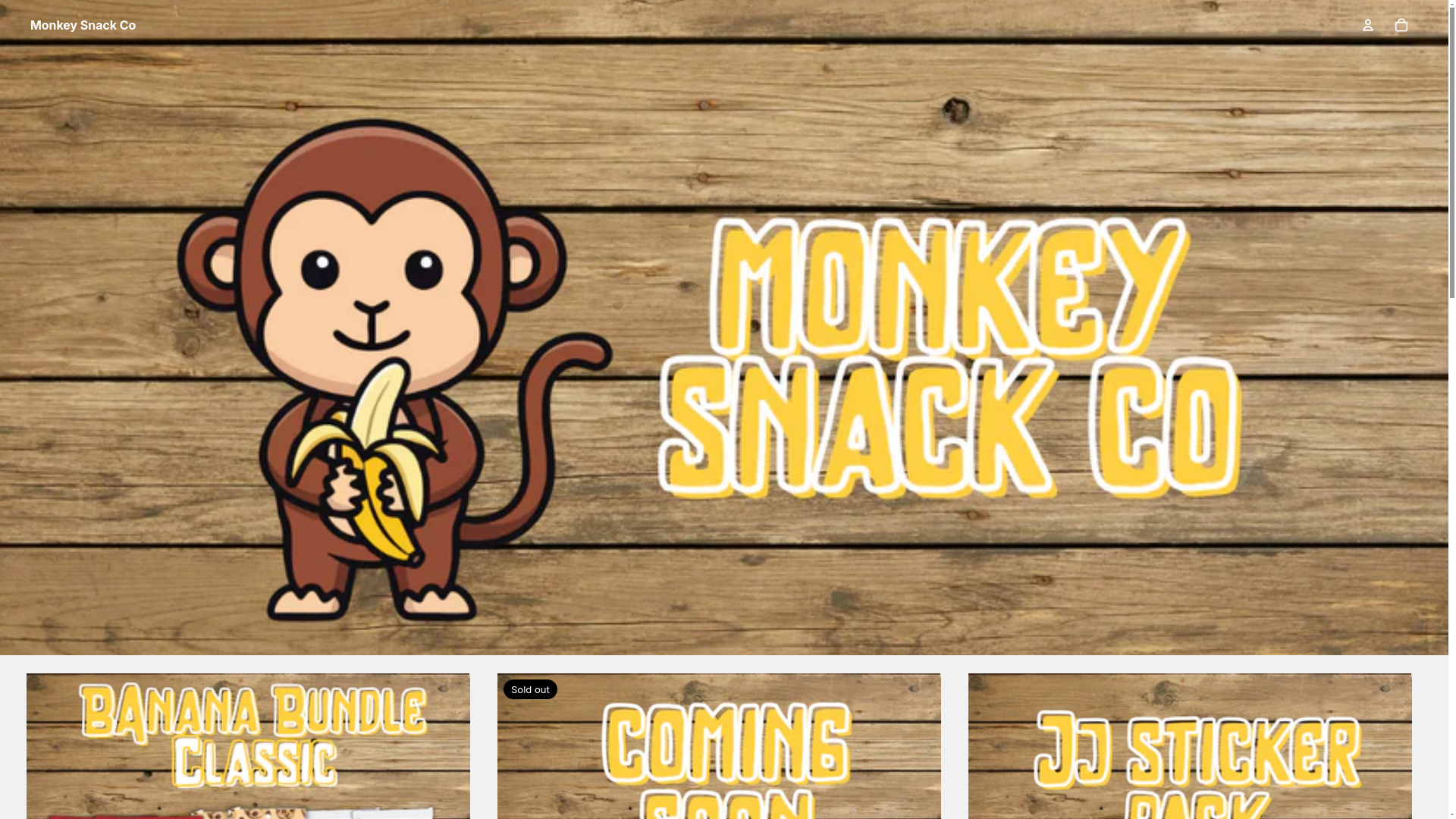 website screenshot of https://monkeysnackco.com/