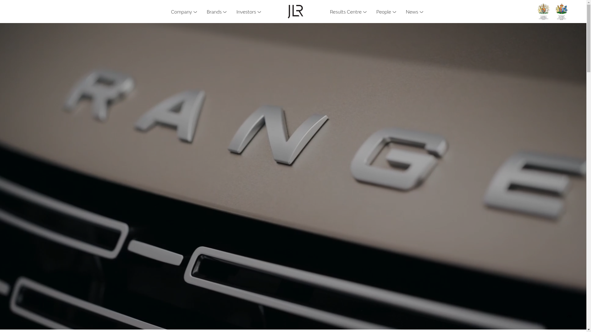 website screenshot of https://jaguarlandrover.com