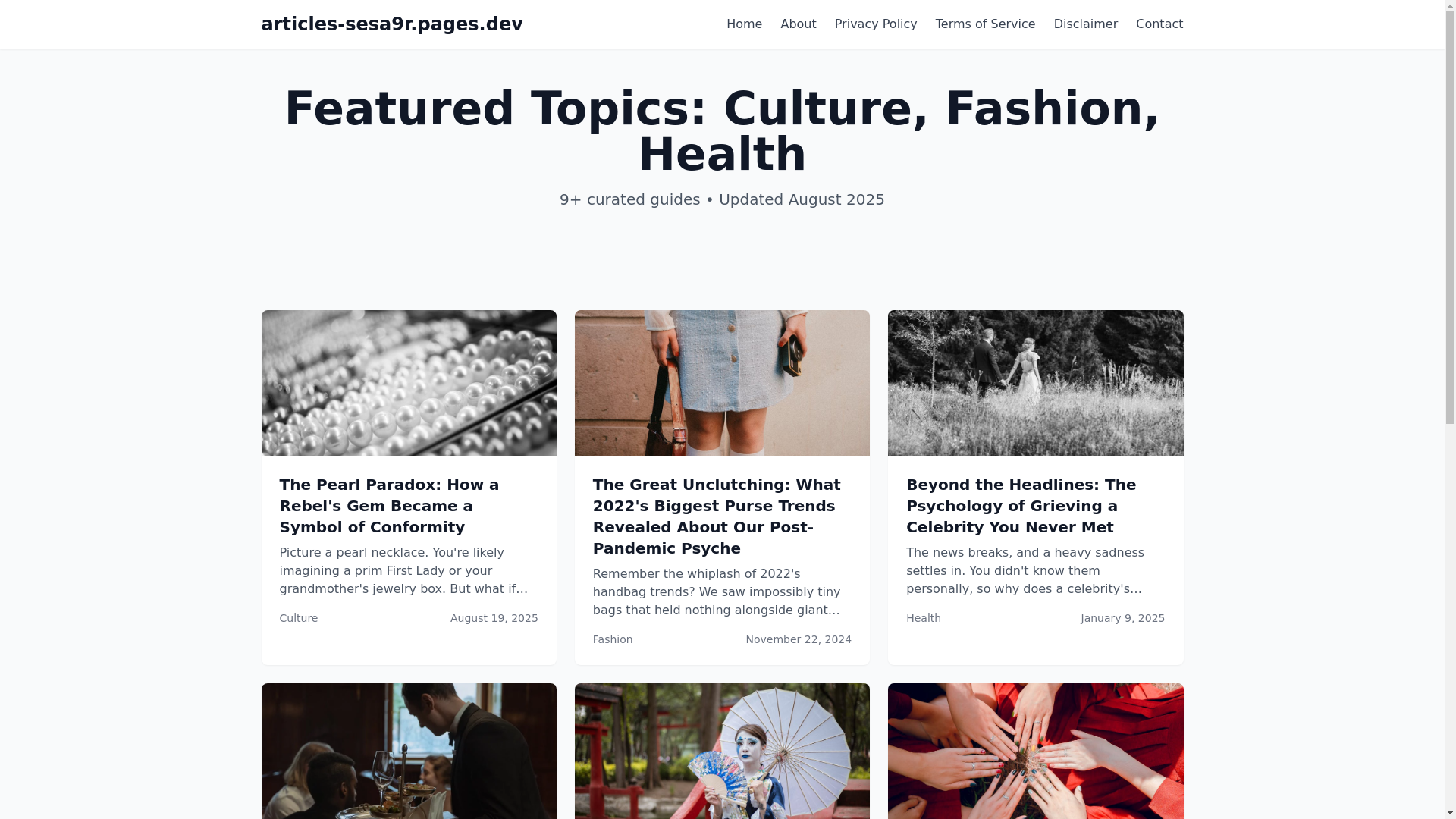 website screenshot of https://articles-sesa9r.pages.dev/