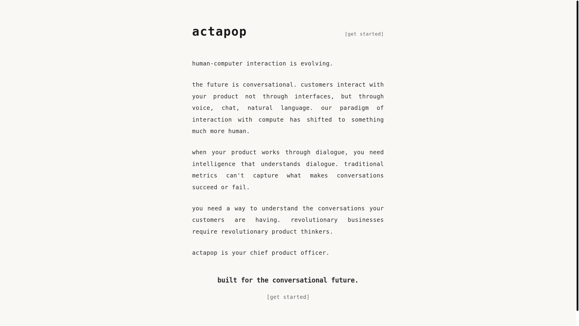 website screenshot of https://actapop-site.pages.dev/