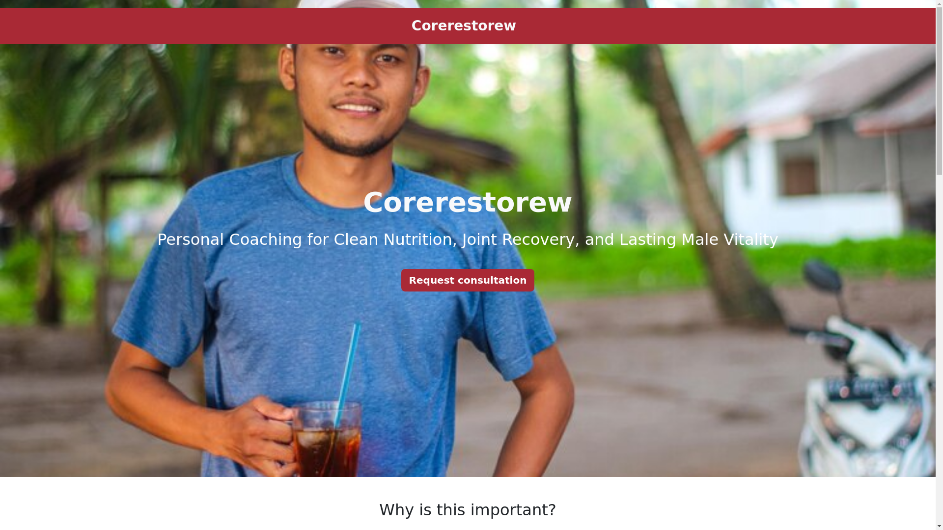 website screenshot of https://corerestorew.info/