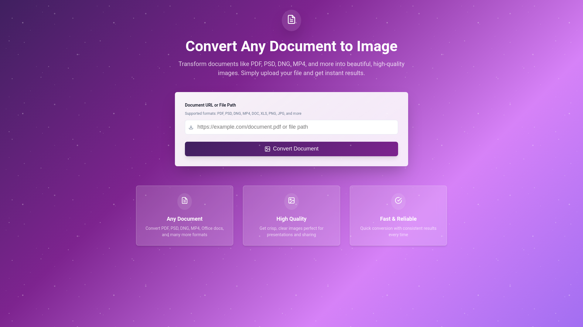 website screenshot of https://convert-to-image.com/