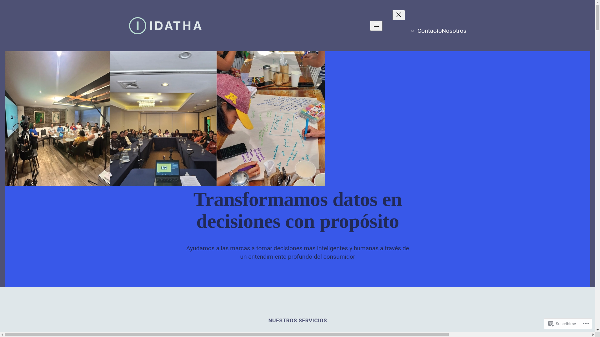 website screenshot of https://idatha.gt/