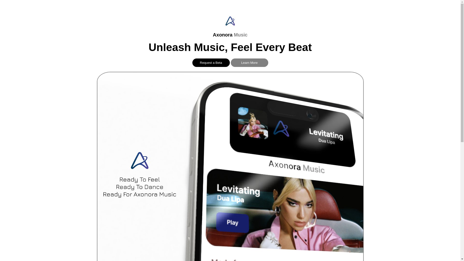 website screenshot of https://axonoramusic.pages.dev/
