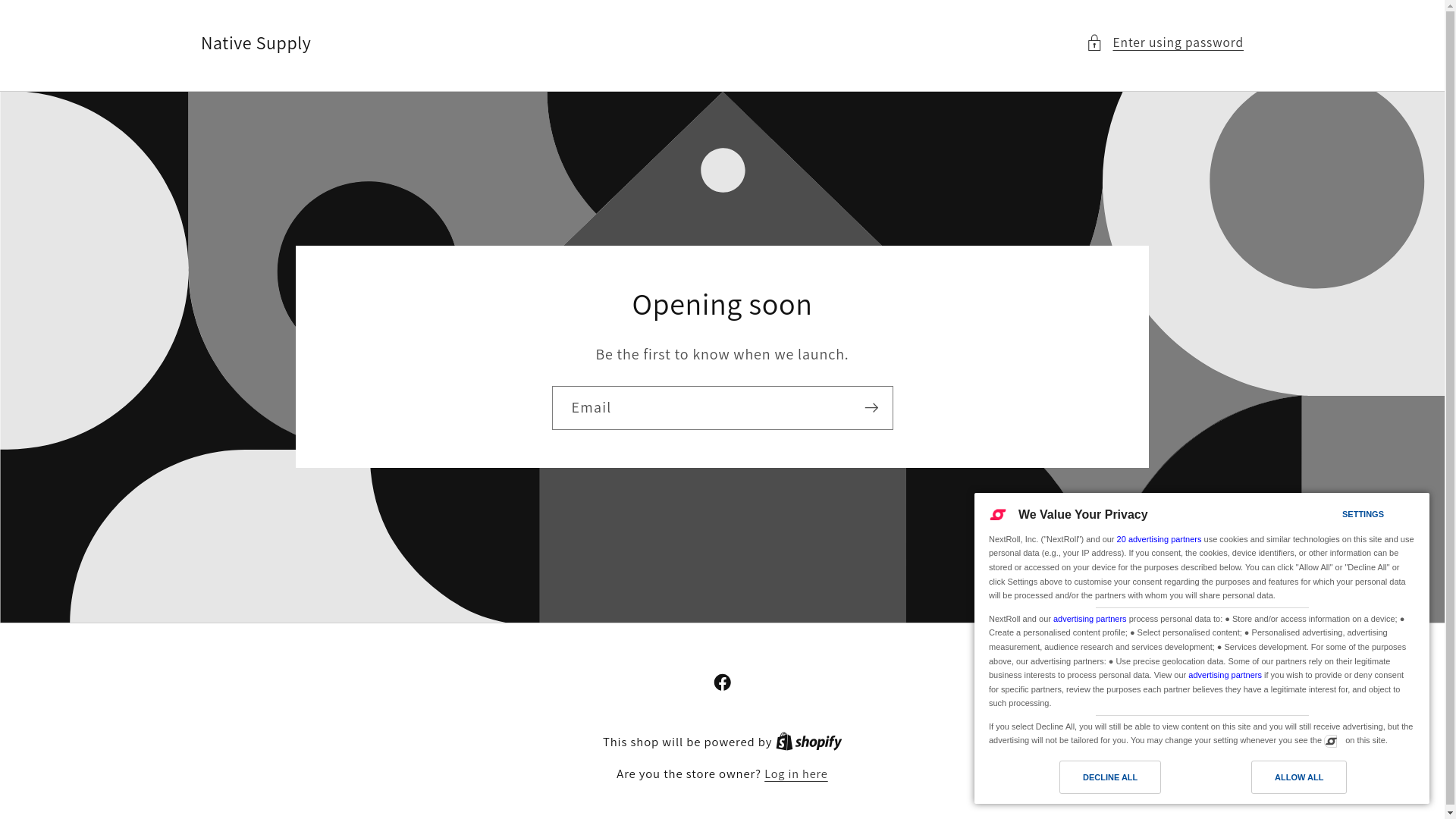 website screenshot of https://nativesupply.co.uk/