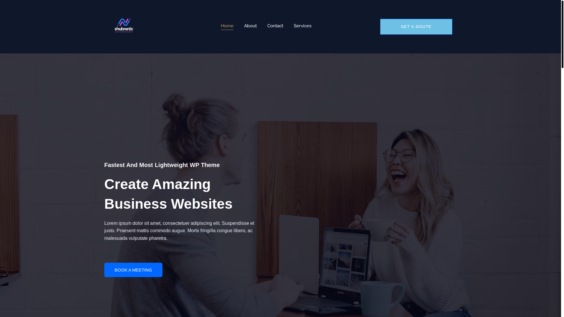 website screenshot of https://shubnetic.com/