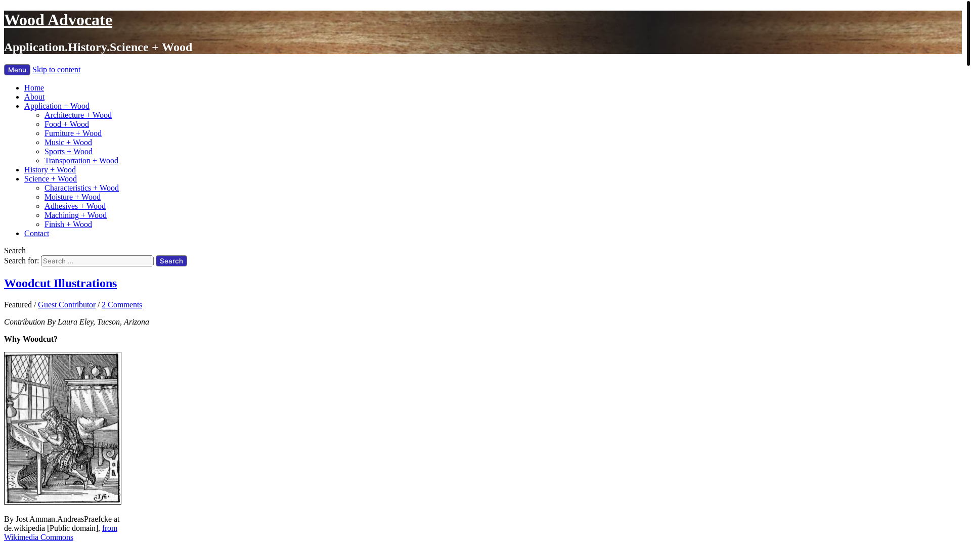 website screenshot of https://woodadvocate.org/