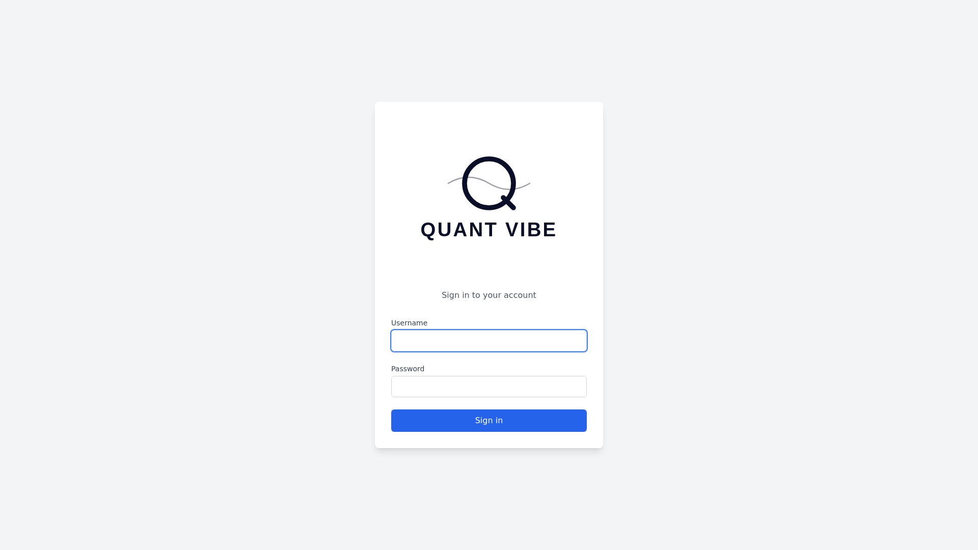 website screenshot of https://quantvibe.net/