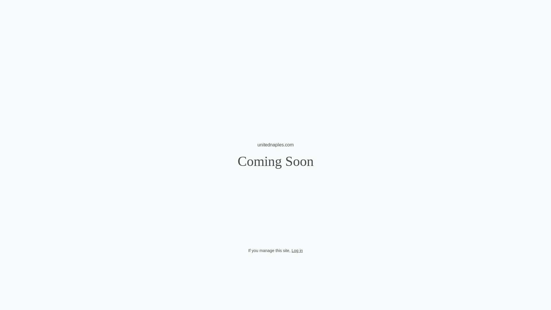 website screenshot of https://unitednaples.com/