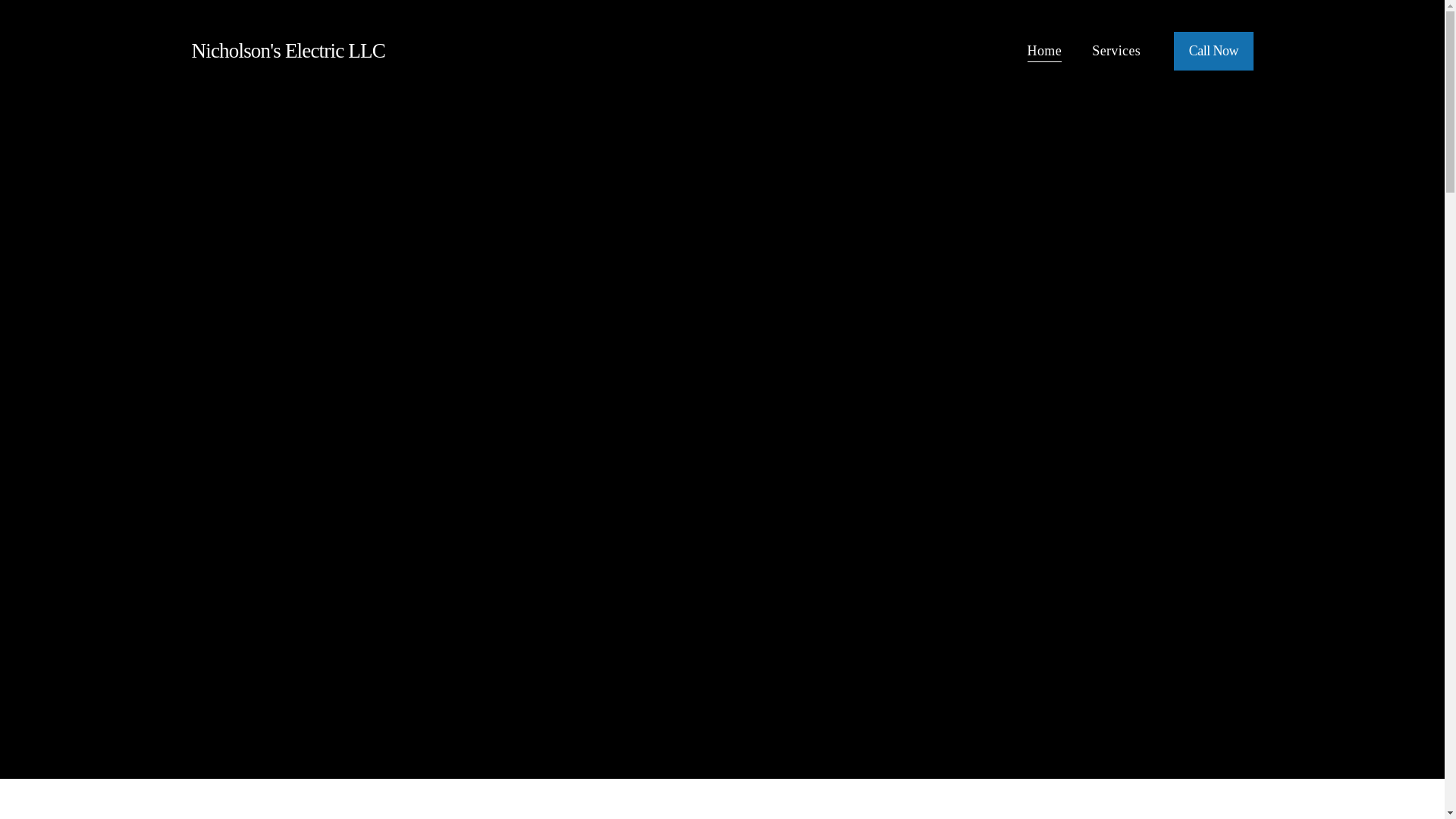 website screenshot of https://nicholsonselectric.org/