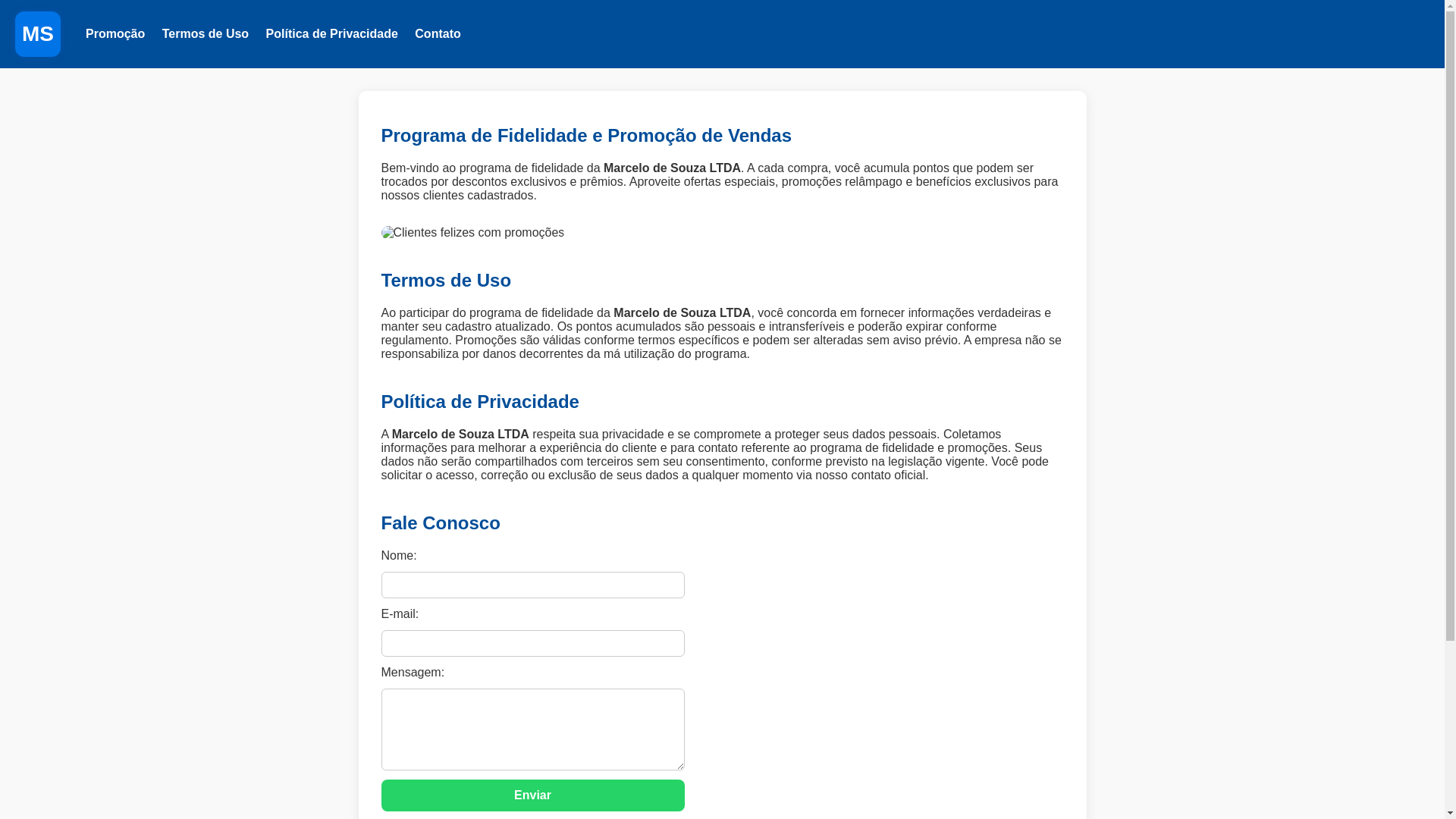 website screenshot of https://marcelodesouzaltda.click/