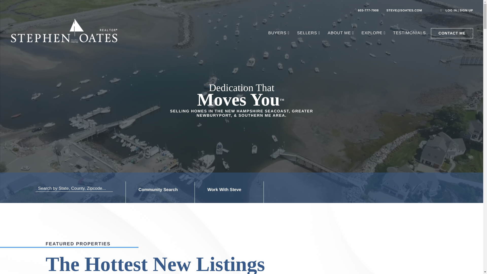 website screenshot of https://steveoatesrealestate.com/