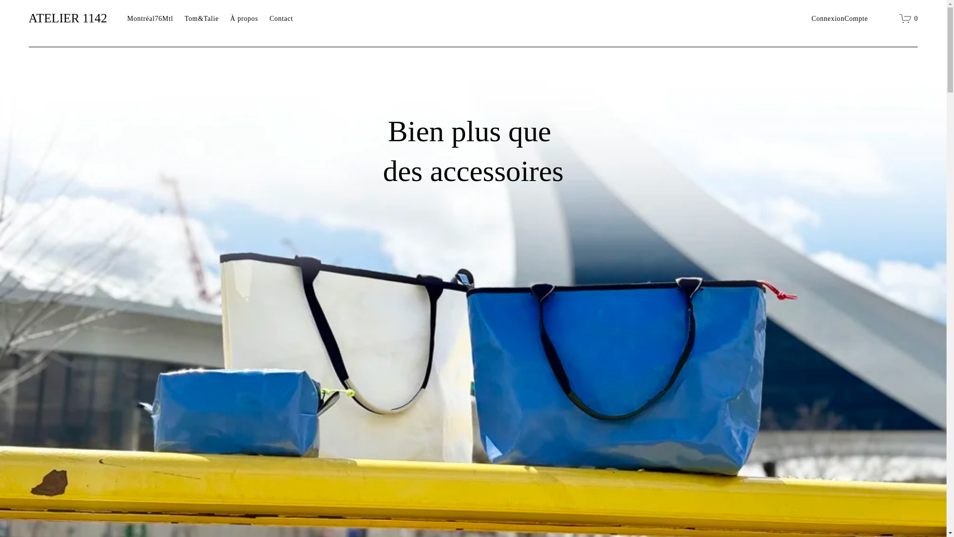 website screenshot of https://atelier1142.ca/