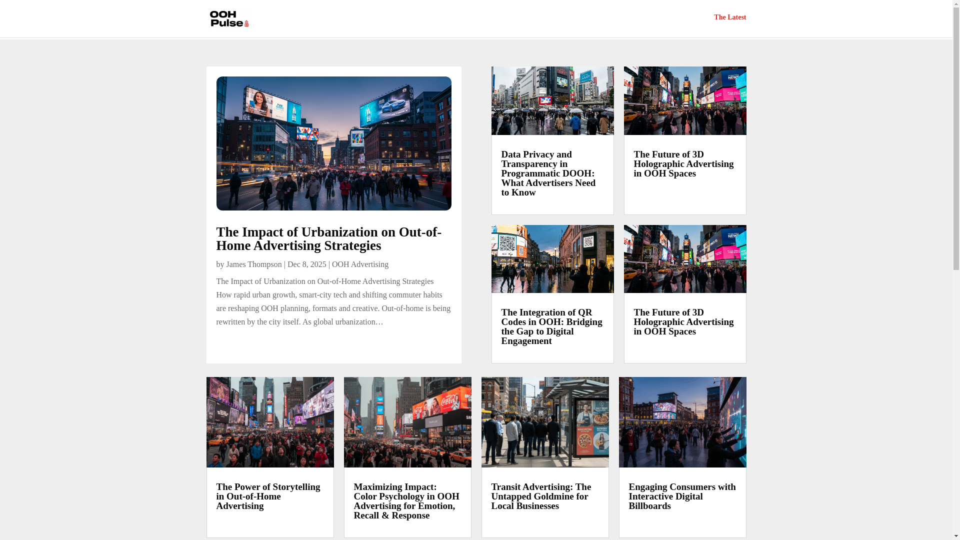 website screenshot of https://doohdaily.news/