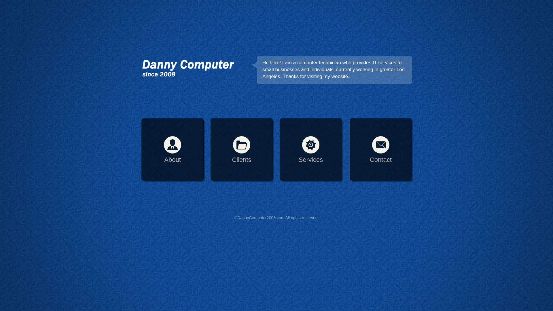 website screenshot of https://dannycomputer2008-website.pages.dev/