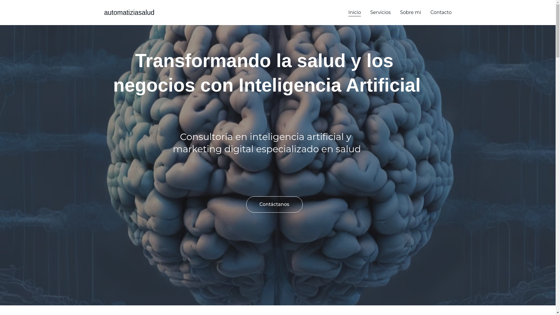 website screenshot of https://automatiziasalud.com/