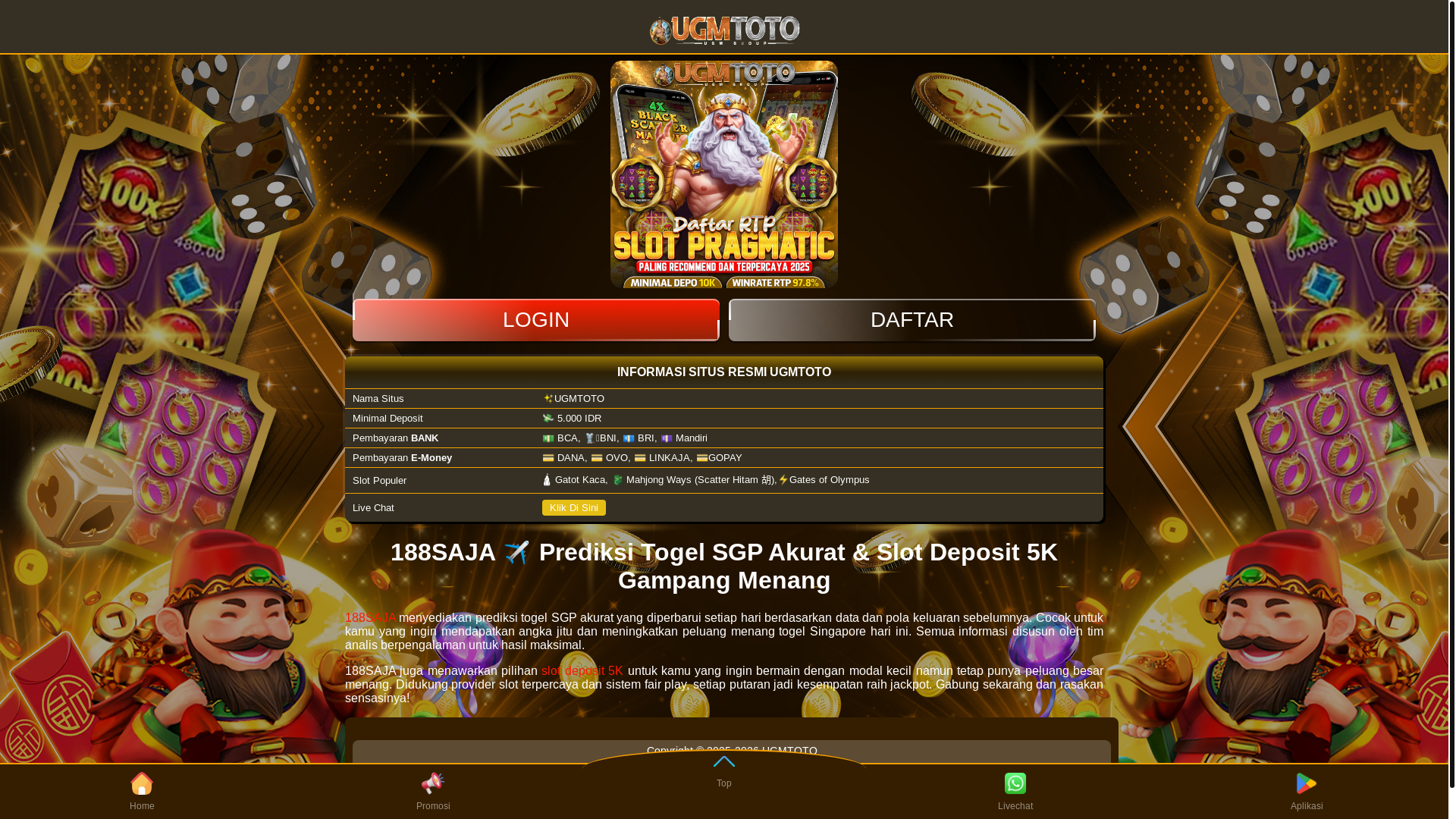 website screenshot of https://188saja.pages.dev/