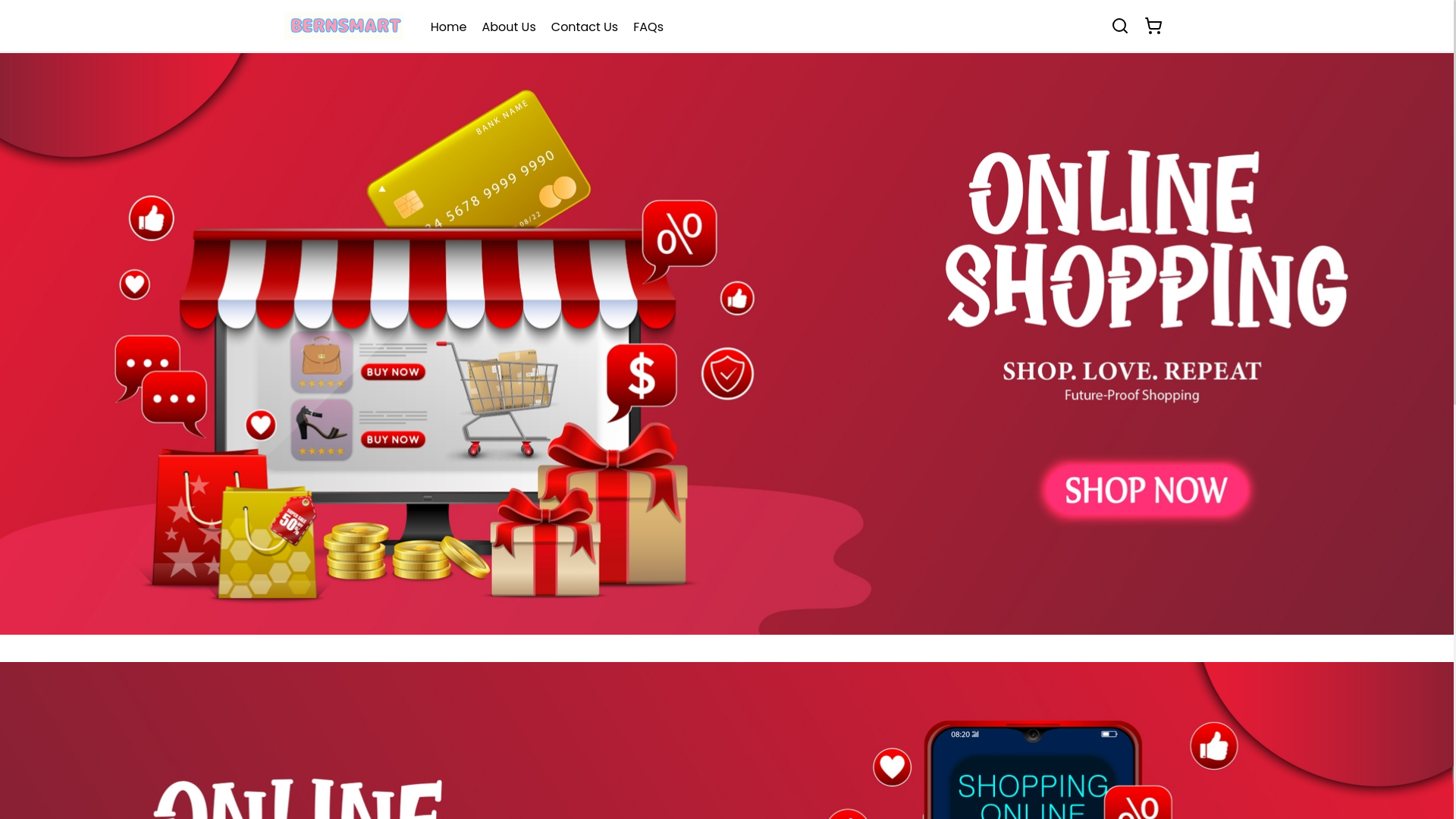 website screenshot of https://bernsmart.com/
