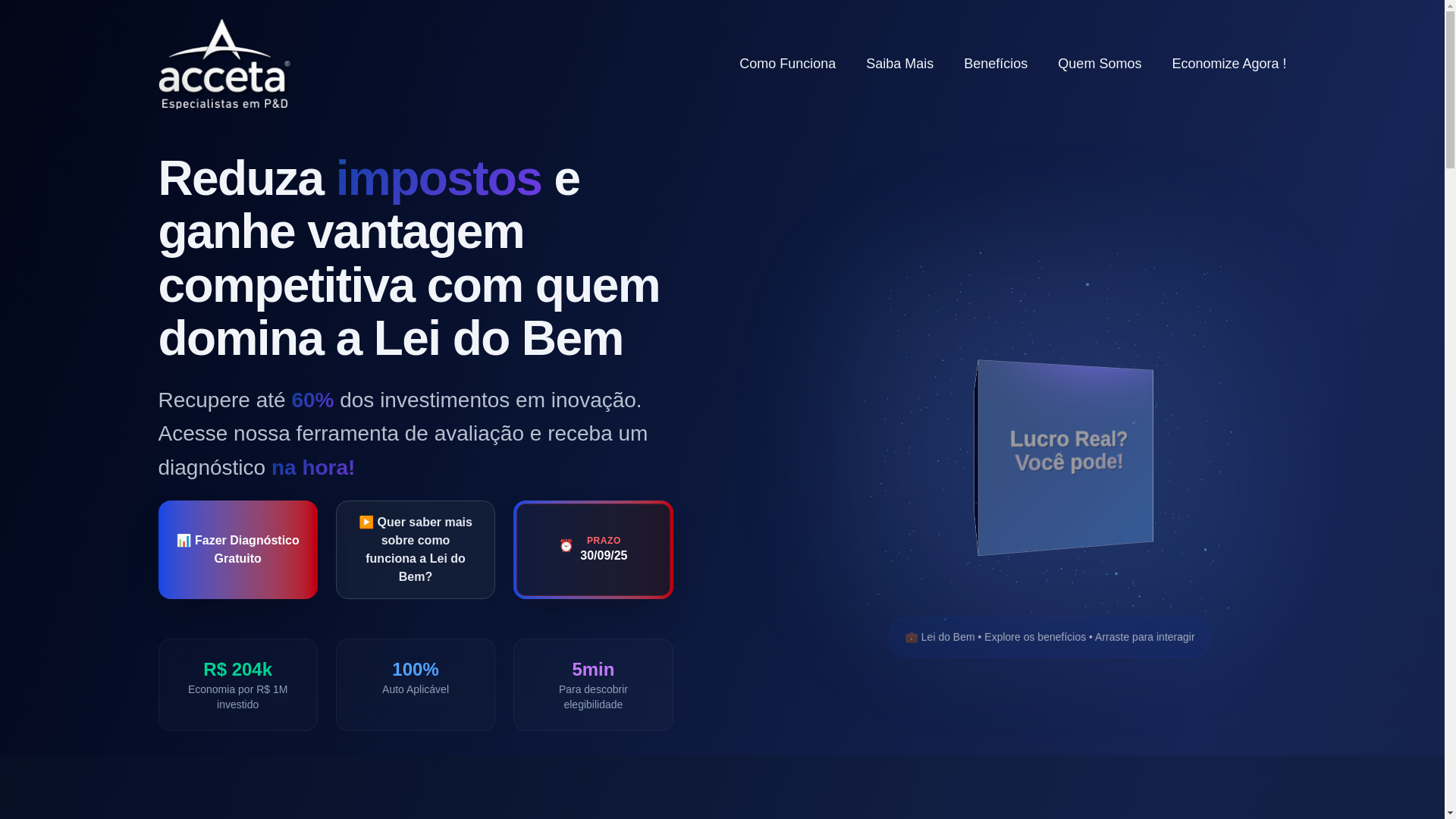 website screenshot of https://acceta-landing.pages.dev/
