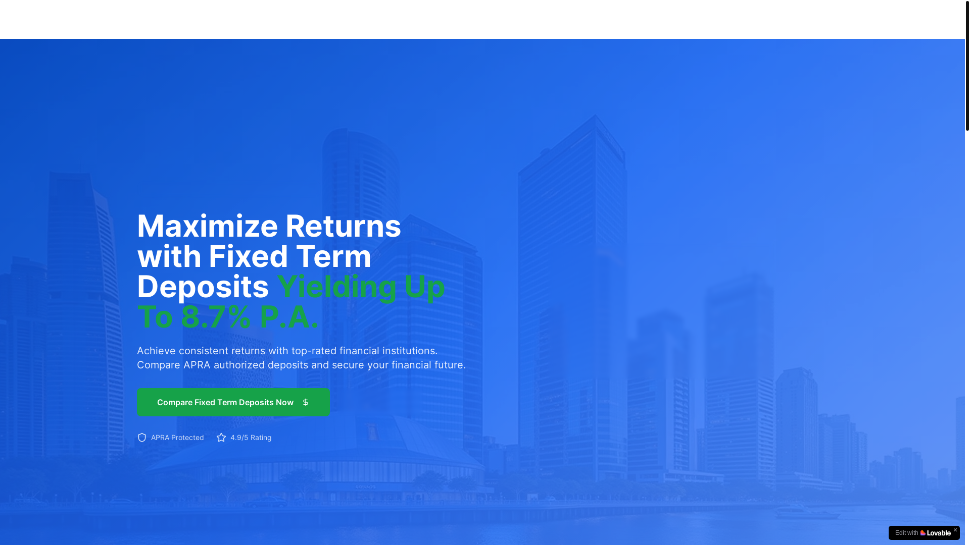 website screenshot of https://topratesfinder.com/