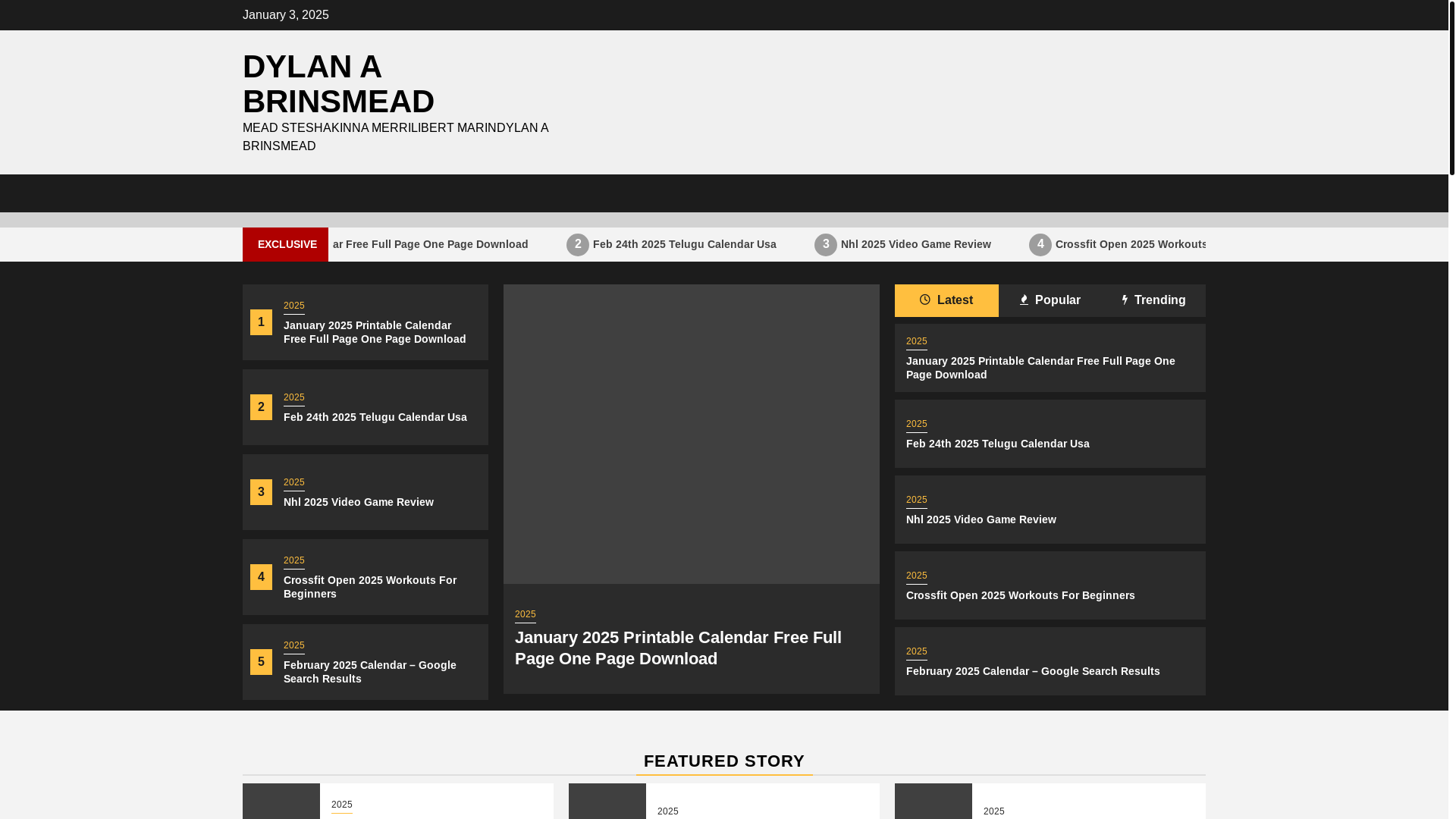 website screenshot of https://dylanabrinsmead.pages.dev/
