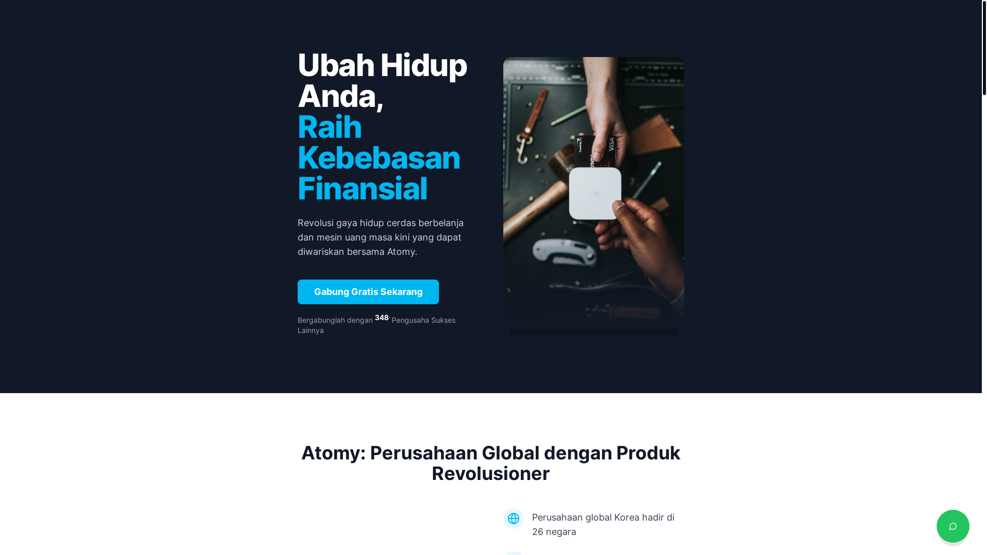 website screenshot of https://atomyabc.space/