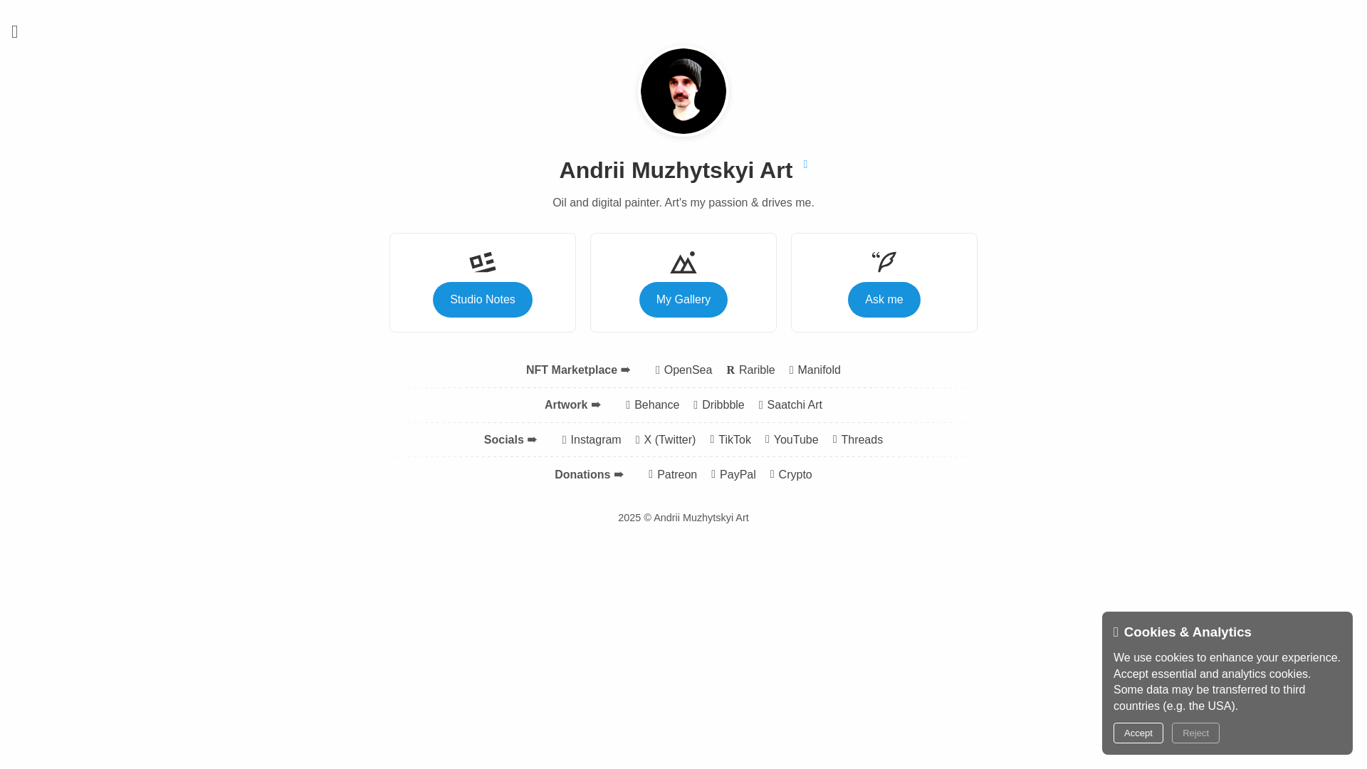 website screenshot of https://andriimuzhytskyi-art-github-io.pages.dev/