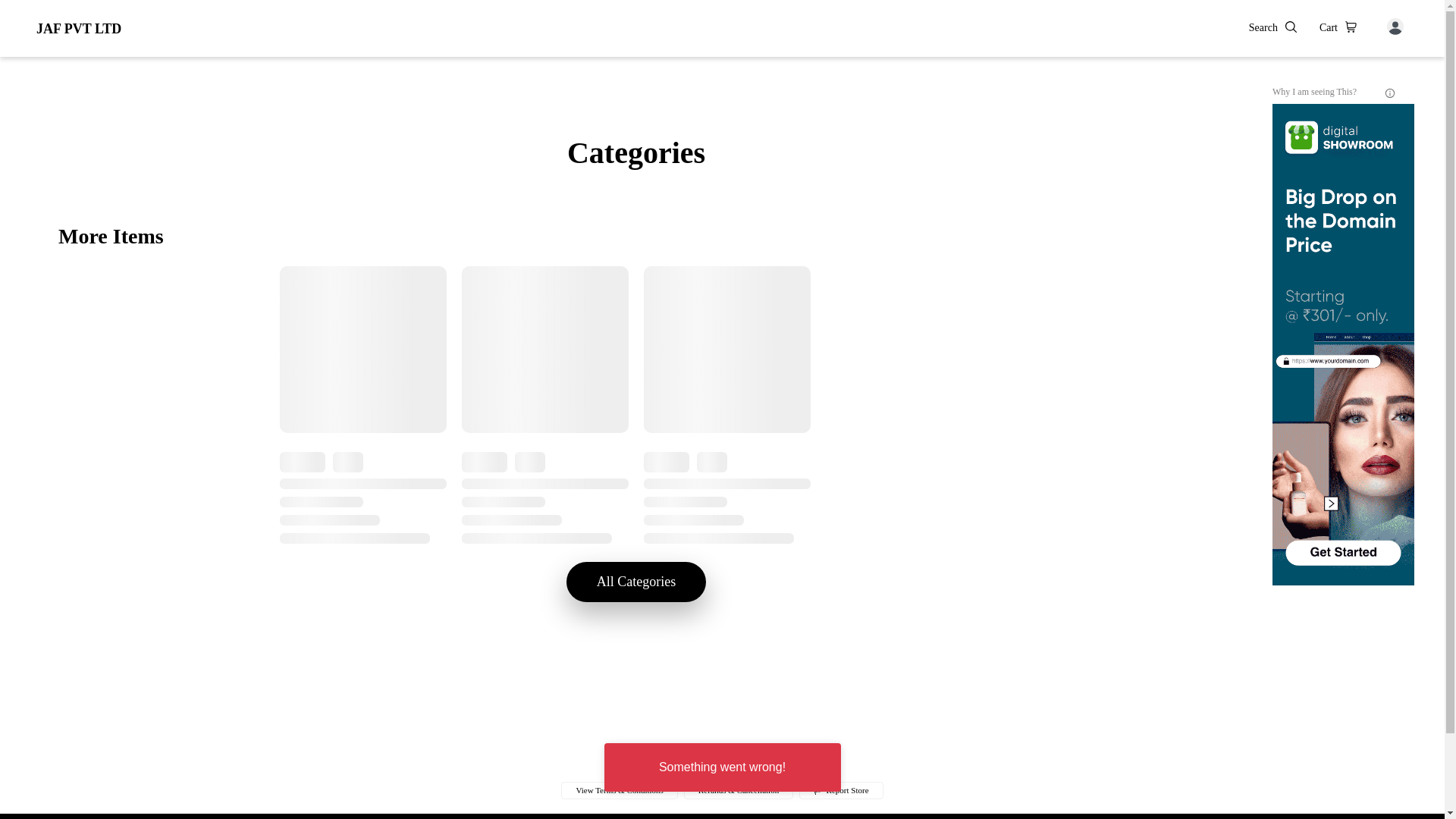 website screenshot of https://jafpvtltd.co.in/