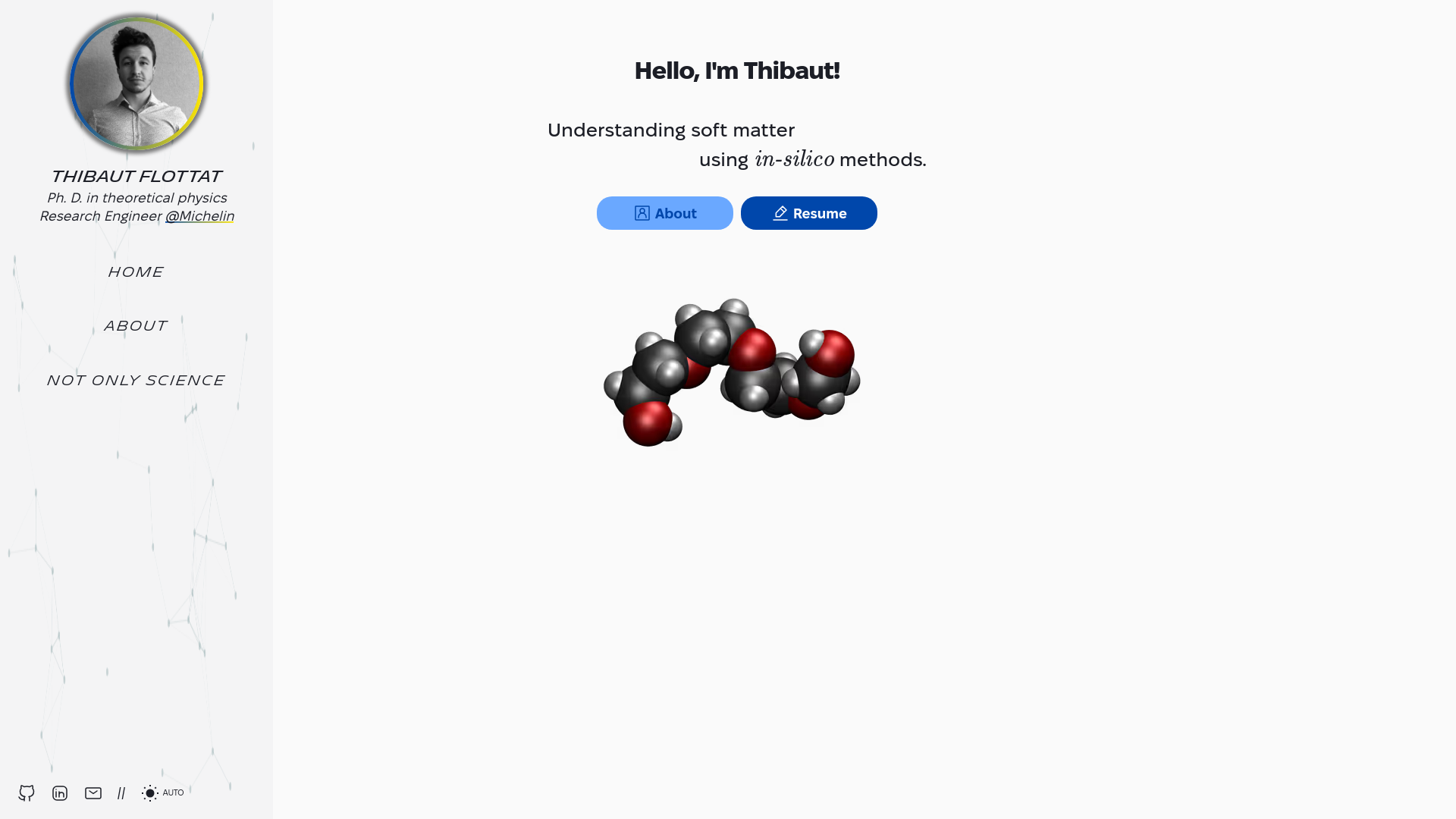 website screenshot of https://thibautflottat.pages.dev/