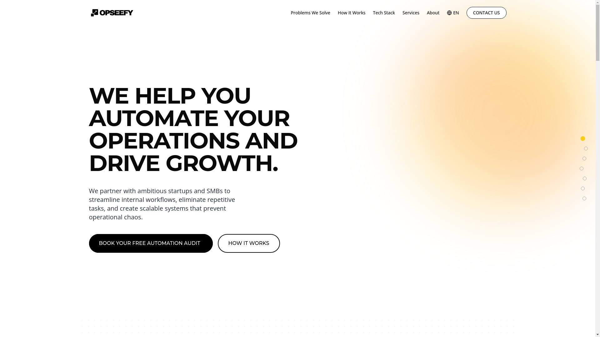 website screenshot of https://www.opseefy.com