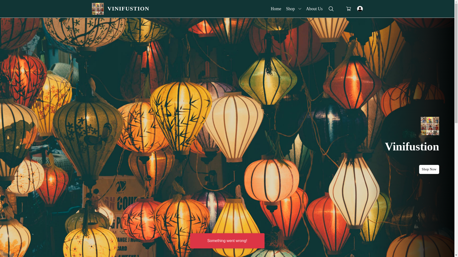 website screenshot of https://vinifustion.co.in/