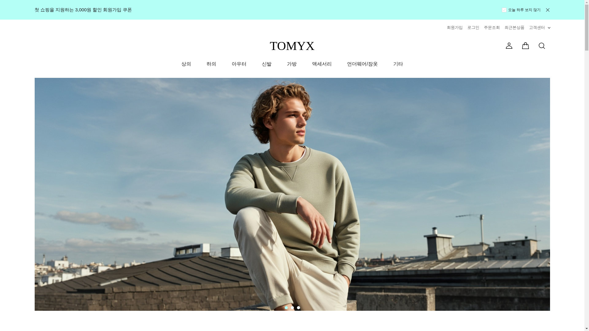 website screenshot of https://tomyx.co.kr/