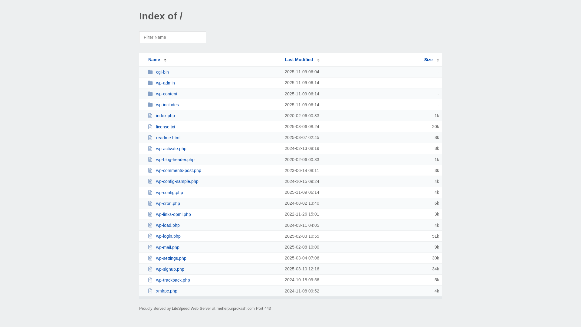 website screenshot of https://meherpurprokash.com/